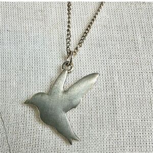 Flying bird pendant necklace